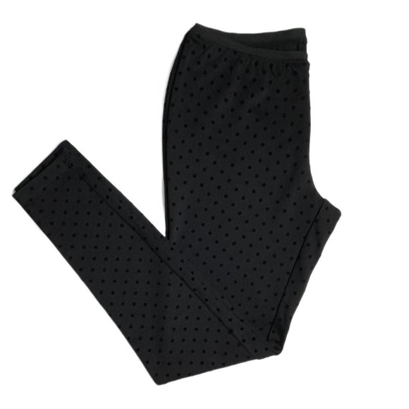 Kensie Pants - Kensie│Flocked Polka Dot Leggings